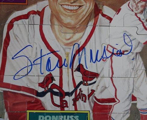 Stan Musial Autographed/Signed St Louis Cardinals 1988 Donruss Puzzle BAS 13249 - Baseball Slabbed Autographed Cards in Saudi Arabia