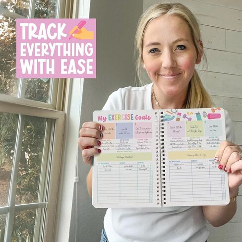Workout Journal for Women - Health and Fitness Journal, Undated Workout Log Book for Women, Health and Fitness Planner 2026, Exercise Planner Weight Loss Tracker, Exercise Log Book in Saudi Arabia