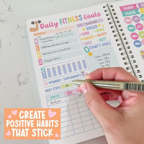 Workout Journal for Women - Health and Fitness Journal, Undated Workout Log Book for Women, Health and Fitness Planner 2026, Exercise Planner Weight Loss Tracker, Exercise Log Book in Saudi Arabia