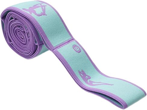 Elastic Yoga Stretching Strap Pattern Guide with 9 Loops, Stretch Strap for Ballet, Leg, Body, Stretch Band for Physical Therapy, Dance, Pilates, Gymnastics in Saudi Arabia