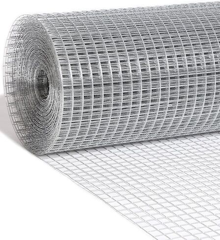 Hardware Cloth 1/2 inch 48 x 100 Ft 19 Gauge - Hot Dip Galvanized After Welding - Chicken Wire Fencing Gopher Wire Mesh Roll Garden Fence Wire Mesh Fence in Saudi Arabia