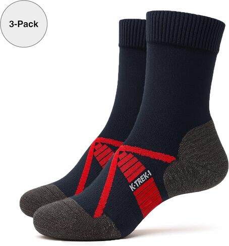 Kaiera - Trek Light – 3-Pack Lightweight Merino Wool Hiking Socks, Made in Italy, Breathable, Ultra Comfortable & Soft in Saudi Arabia