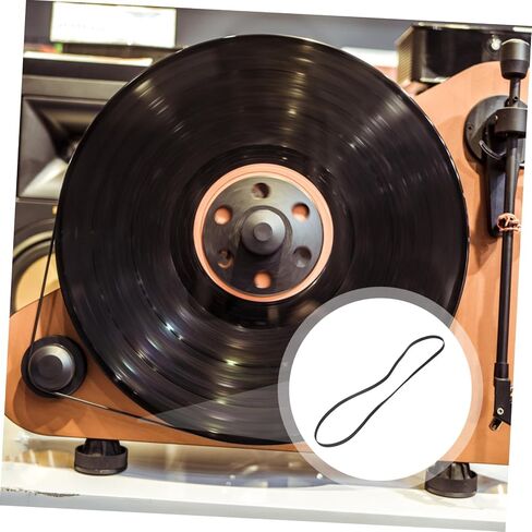 Homoyoyo Rubber Turntable Belt Phonograph Replacement Accessory for Record Players for Maintaining and Functionality in Saudi Arabia