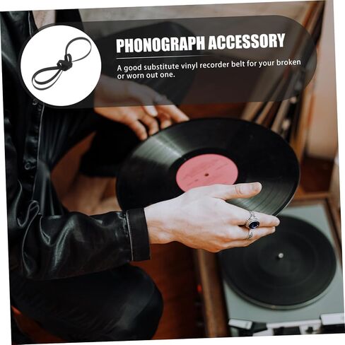 Homoyoyo Rubber Turntable Belt Phonograph Replacement Accessory for Record Players for Maintaining and Functionality in Saudi Arabia