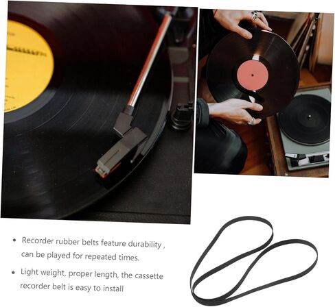 Veemoon 40cm Turntable Belt Replacement Rubber Phonograph Record Player Belt for Record Player in Saudi Arabia
