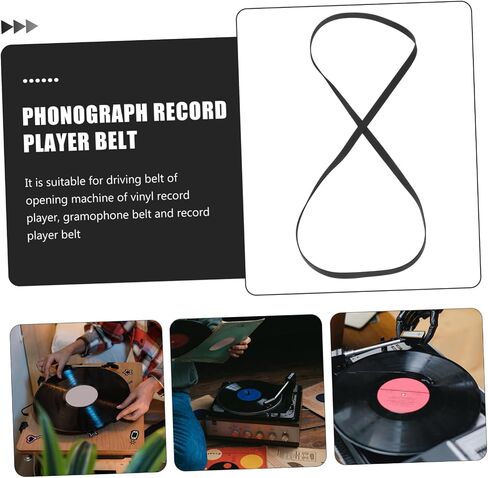 Veemoon 40cm Turntable Belt Replacement Rubber Phonograph Record Player Belt for Record Player in Saudi Arabia