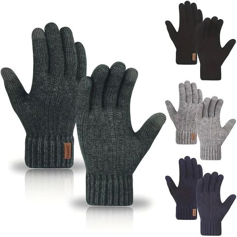 1Pair Unisex Alpaca Winte Gloves - Warm, Touchscreen Compatible,Cruise-Travel-Essentials,Christmas Gifts, Camping Essentials in Saudi Arabia