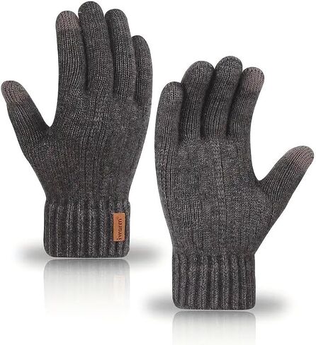 1Pair Unisex Alpaca Winte Gloves - Warm, Touchscreen Compatible,Cruise-Travel-Essentials,Christmas Gifts, Camping Essentials in Saudi Arabia