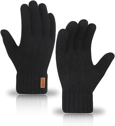 1Pair Unisex Alpaca Winte Gloves - Warm, Touchscreen Compatible,Cruise-Travel-Essentials,Christmas Gifts, Camping Essentials in Saudi Arabia