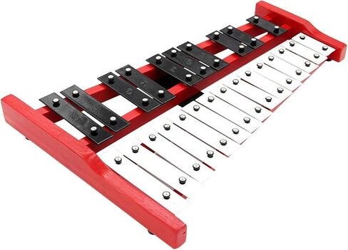 Glockenspiel, 25 Tone Aluminum Plate Xylophone, Percussion Instrument With Drumsticks in Saudi Arabia