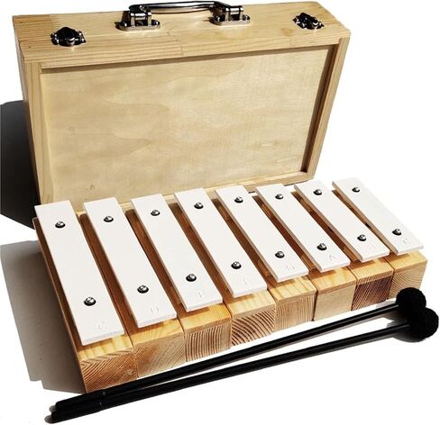 Glockenspiel, 8-tone Aluminum Plate Xylophone, Percussion Instrument With Drumsticks in Saudi Arabia