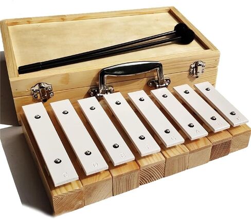 Glockenspiel, 8-tone Aluminum Plate Xylophone, Percussion Instrument With Drumsticks in Saudi Arabia
