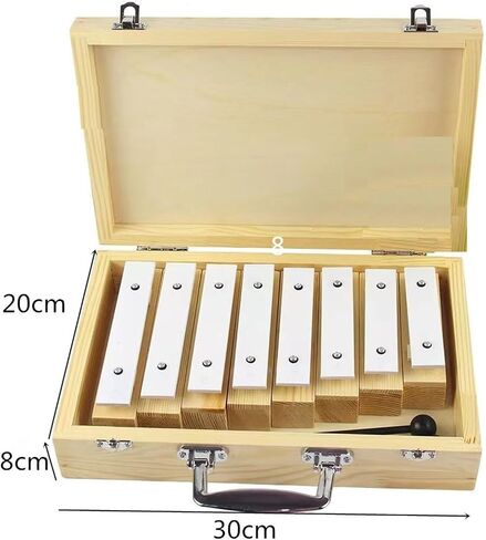 Glockenspiel, 8-tone Aluminum Plate Xylophone, Percussion Instrument With Drumsticks in Saudi Arabia