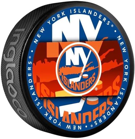 Islanders Officially Licensed Medallion Design Hockey Puck in Saudi Arabia