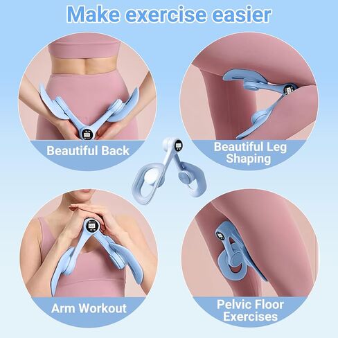 Thigh Master for Women, Resistance Pelvic Floor Exercise Devices with Soft Pads, Adjustable Inner Thigh Exerciser Trainer for Home Indoor, Kegel Exercise in Saudi Arabia
