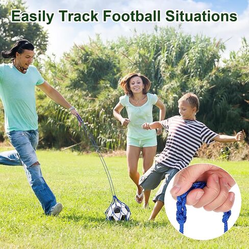 3 Packs Football Kick Trainer, Soccer Return Trainer Net Fits Ball Size 3, 4, 5, Hands-Free Football Kick Throw Solo Practice Training Aid, Adjustable Waist Belt Soccer Ball Trainer Net in Saudi Arabia