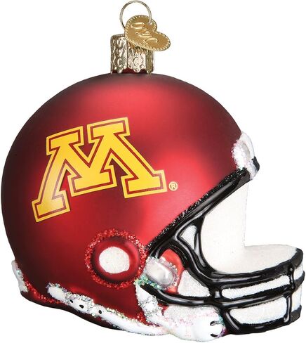 Old World Christmas University of Minnesota Golden Gophers Glass Blown Ornaments for Christmas Tree Beanie in Saudi Arabia