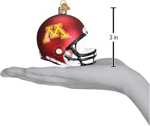 Old World Christmas University of Minnesota Golden Gophers Glass Blown Ornaments for Christmas Tree Beanie in Saudi Arabia