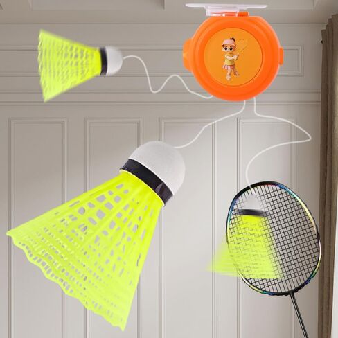Self Study Badminton Trainer Single-Player Practice Robot Shuttlecock Rebound Professional Stretch Badminton Training Tool in Saudi Arabia