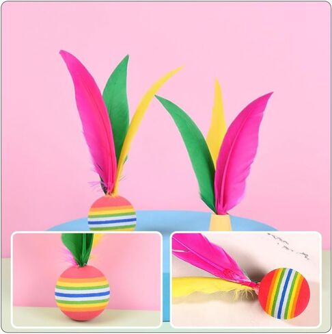 6pcs Led Birdies Badminton Toy Set Nylon Glow in The Dark Light Up Birdie Balls for Boys and Girls for Outdoor Indoor Sports in Kuwait