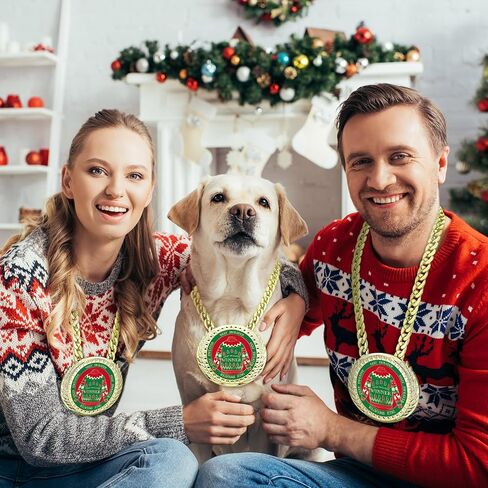 Ugly Sweater Awards 6 x 5.2 Inches Christmas Ugly Sweater Trophy Christmas Contest Award Medals for Women Men Family Xmas Party Decoration Prize Gift in Saudi Arabia