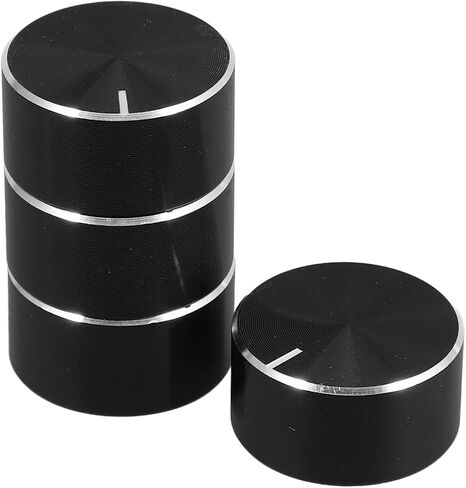 4pcs Volume Control Knobs Shaft Potentiometer Caps Aluminum Alloy Audio Knobs for Amplifier Replacement Precise Volume for in Saudi Arabia