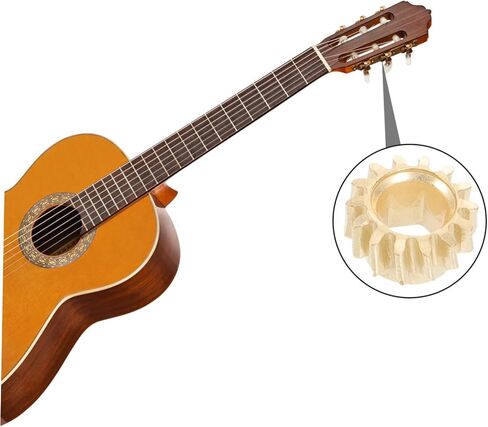 HANABASS 12pcs Guitar Tuning Pegs Gears Gear Ratio 1:14 Hexagonal Hole Tuning Keys for Acoustic and Electric Guitars Sturdy in Saudi Arabia