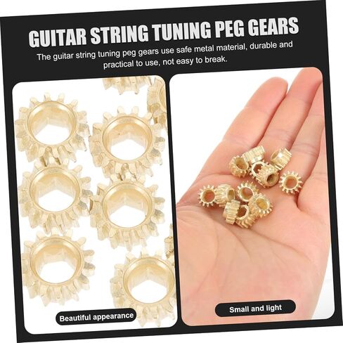 HANABASS 12pcs Guitar Tuning Pegs Gears Gear Ratio 1:14 Hexagonal Hole Tuning Keys for Acoustic and Electric Guitars Sturdy in Saudi Arabia