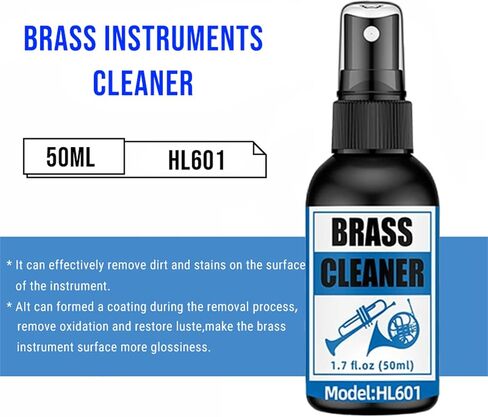 Brass Instrument Maintenance Cleaner for Trumpet Saxophone Horn Care Kit Key Oil Leather Pad Oil Polish and Cleaner for All Brass Instrument in Saudi Arabia
