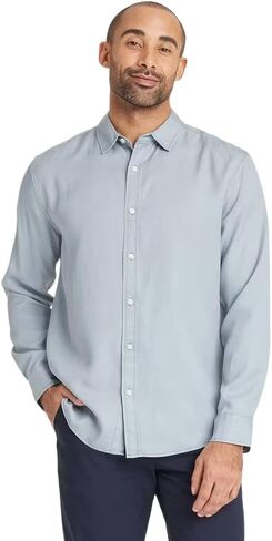 Goodfellow & Co Men's Vintage Long Sleeve Poplin Shirt - in Saudi Arabia