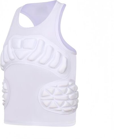 Topeter Kids Chest Protector Vest with Rib Guards for Boys & Girls, Youth Padded Compression Shirt for Football, Baseball in Saudi Arabia