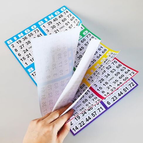 SEETOOOGAMES Bingo Paper Cards Bulk- 6 card-100 Books of 5 Sheets for Large Groups in Saudi Arabia