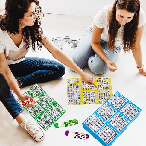 SEETOOOGAMES Bingo Paper Cards Bulk- 6 card-100 Books of 5 Sheets for Large Groups in Saudi Arabia