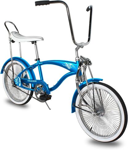Tracer Retro Beach Cruiser للبالغين، عجلات 20 بوصة، إطار 1.75، دراجة المدينة، مقعد موزة ريترو شوكة Lowrider Springer، مقود عالي الارتفاع - متعدد الألوان in Saudi Arabia