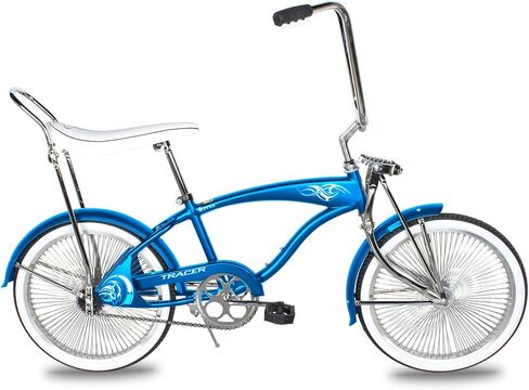 Tracer Retro Beach Cruiser للبالغين، عجلات 20 بوصة، إطار 1.75، دراجة المدينة، مقعد موزة ريترو شوكة Lowrider Springer، مقود عالي الارتفاع - متعدد الألوان in Saudi Arabia