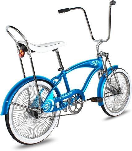 Tracer Retro Beach Cruiser للبالغين، عجلات 20 بوصة، إطار 1.75، دراجة المدينة، مقعد موزة ريترو شوكة Lowrider Springer، مقود عالي الارتفاع - متعدد الألوان in Saudi Arabia