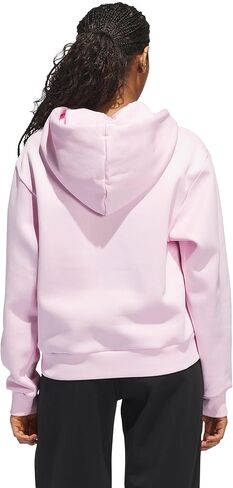 adidas Women's Seasonal Essentials Ruffled Big Logo Graphic Hoodie in Kuwait