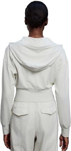 Womens Zip Up Cropped Hoodie Thin Cotton Workout Jacket Athletic Casual Slim Fit Sweatshirts 2025 Fashion in Saudi Arabia