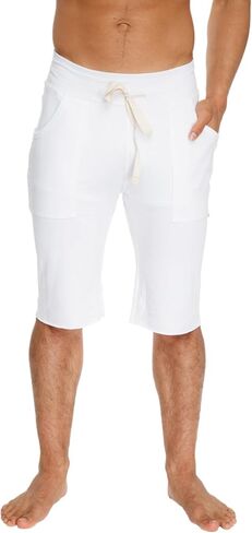 4-rth بنطال رياضي لليوجا مكبل للرجال الانتقالي مشروط فرنسي تيري صنع في أمريكا كاليفورنيا قابل للتمدد على الطراز الأوروبي in Kuwait