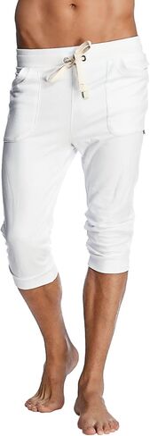 4-rth بنطال رياضي لليوجا مكبل للرجال الانتقالي مشروط فرنسي تيري صنع في أمريكا كاليفورنيا قابل للتمدد على الطراز الأوروبي in Kuwait