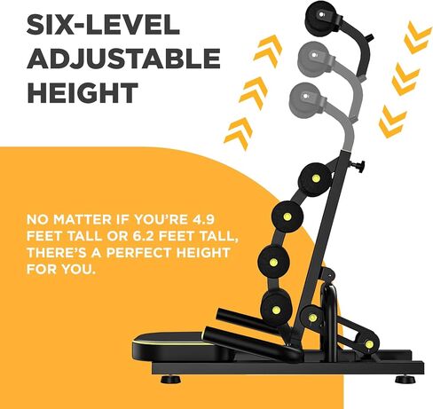 Mini Inversion Table and Adjustable Breathable Back Support Belt, Portable Inversion Table, Lumbar Decompression Table, Yoga Inversion Stool .330 lbs Weight Capacity, Compact Foldable Back Stretcher in Saudi Arabia