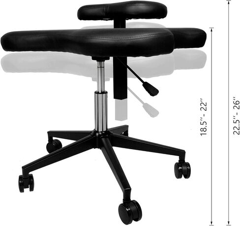 Topay Cross-Legged kneeing Chair for Yoga Lovers, Fitness Fanatics and Those with Back or Leg Pains (Orange) in Saudi Arabia
