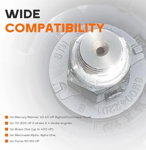 835257Q1 Flo-Torq II Hub Kit for Mercury/Mariner & Mercruiser Engines,Compatible with 60-300HP Outboard Motors & Alpha One, Bravo One Sterndrives in Saudi Arabia