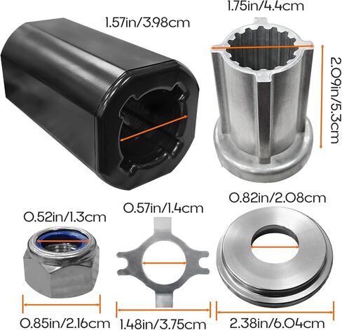 835257Q1 Flo-Torq II Hub Kit for Mercury/Mariner & Mercruiser Engines,Compatible with 60-300HP Outboard Motors & Alpha One, Bravo One Sterndrives in Saudi Arabia
