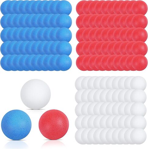 150Packs Table Tennis Balls Multi Colored 40mm Plastic Pang Balls Bulk Pong Ball for Party Decoration Competitive Games Sports Activities(Red White Blue) in Saudi Arabia