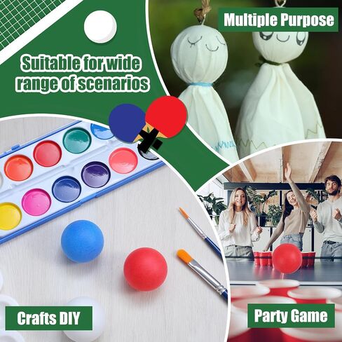 150Packs Table Tennis Balls Multi Colored 40mm Plastic Pang Balls Bulk Pong Ball for Party Decoration Competitive Games Sports Activities(Red White Blue) in Saudi Arabia