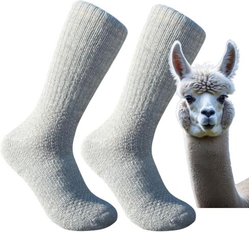 جوارب Baby Alpaca للمشي لمسافات طويلة - جوارب ممتازة للرحلات الخارجية للرجال والنساء - فائقة النعومة، ومسامية، ومتينة in Saudi Arabia
