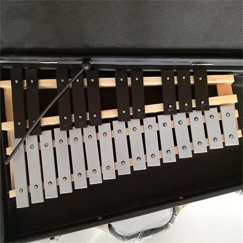 Glockenspiel, 25 Note Aluminum Xylophone, Percussion Instrument With Drumsticks in Saudi Arabia