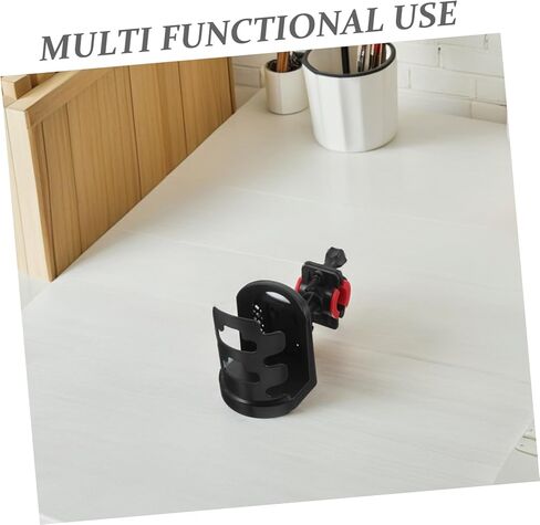 SUPVOX Adjustable Microphone Stand Drink Holder with Rotation Cup and Water Bottle Holder Clamp for Live Streaming Music Practice and Cycling Use in Kuwait