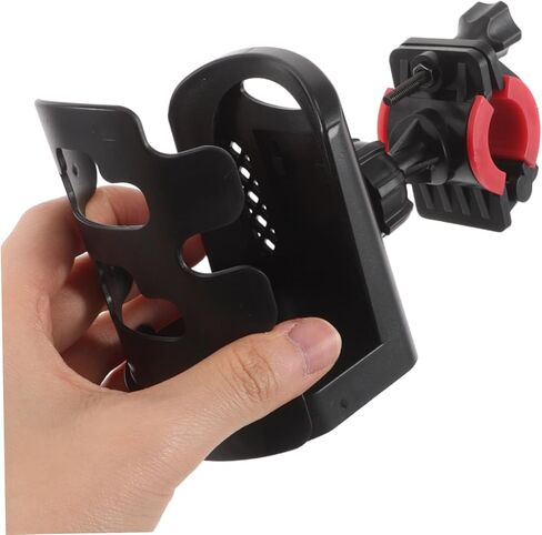 SUPVOX Adjustable Microphone Stand Drink Holder with Rotation Cup and Water Bottle Holder Clamp for Live Streaming Music Practice and Cycling Use in Kuwait